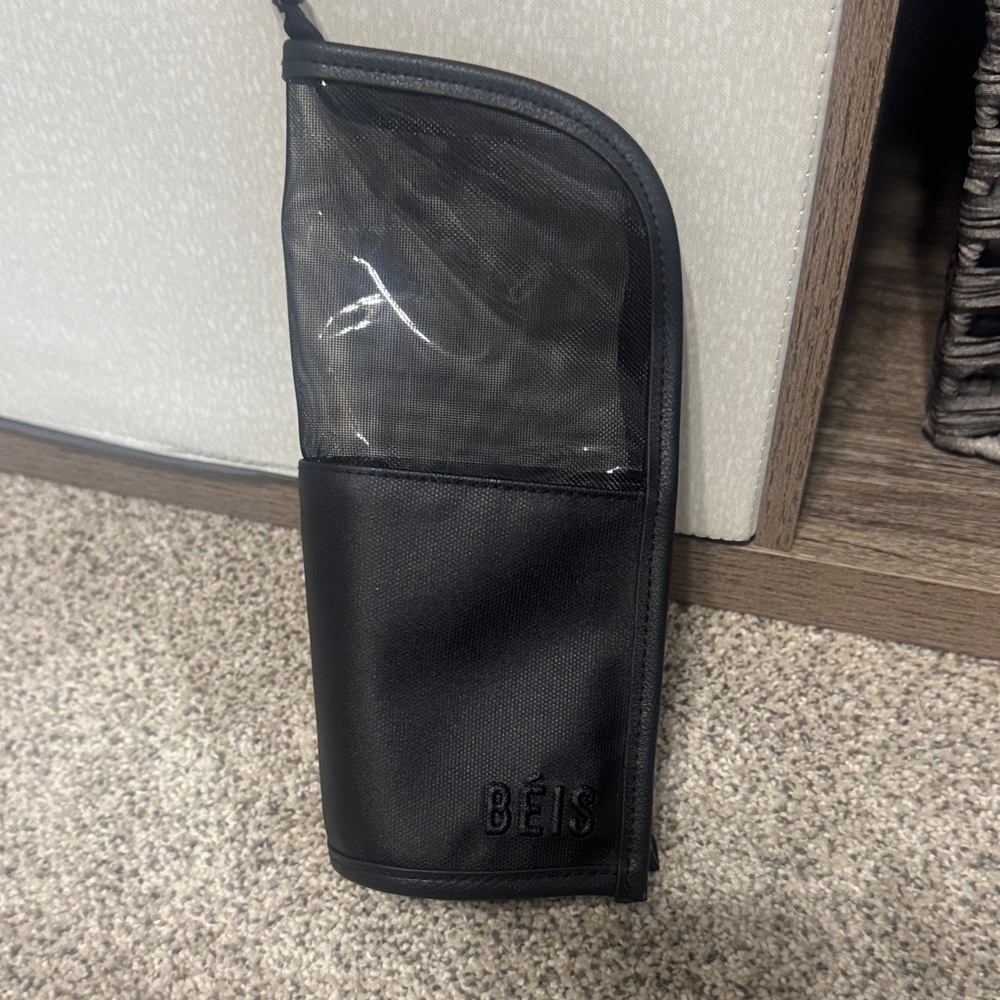 BEIS Black Clear-Top Toiletry Pouch